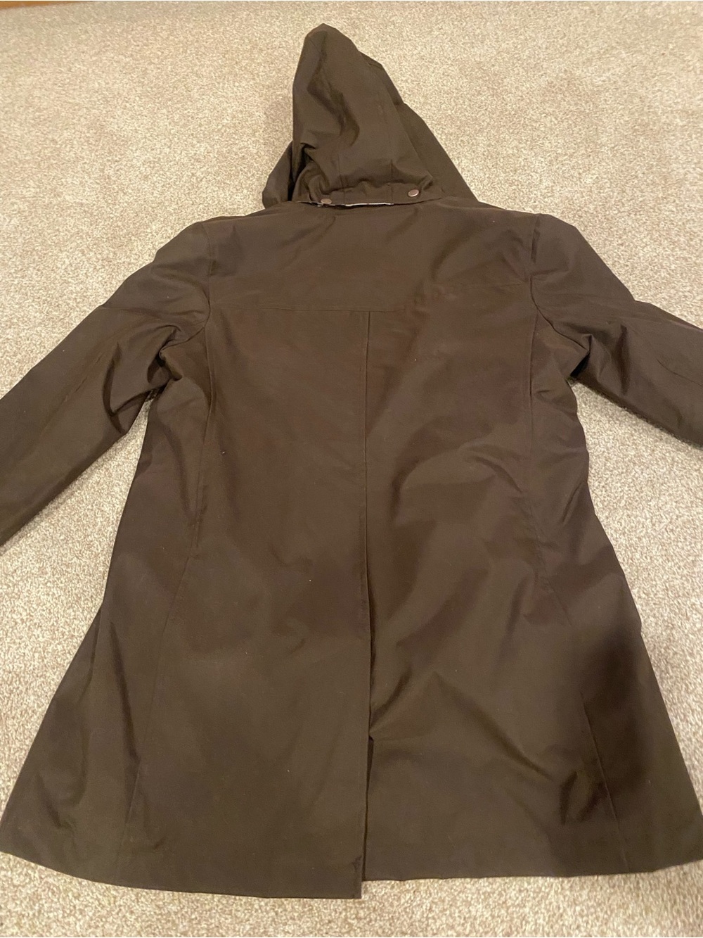 Burberry London Kayla water repellent Dark Brown Hooded Trench Coat Plaid Lining - Picture 10 of 10